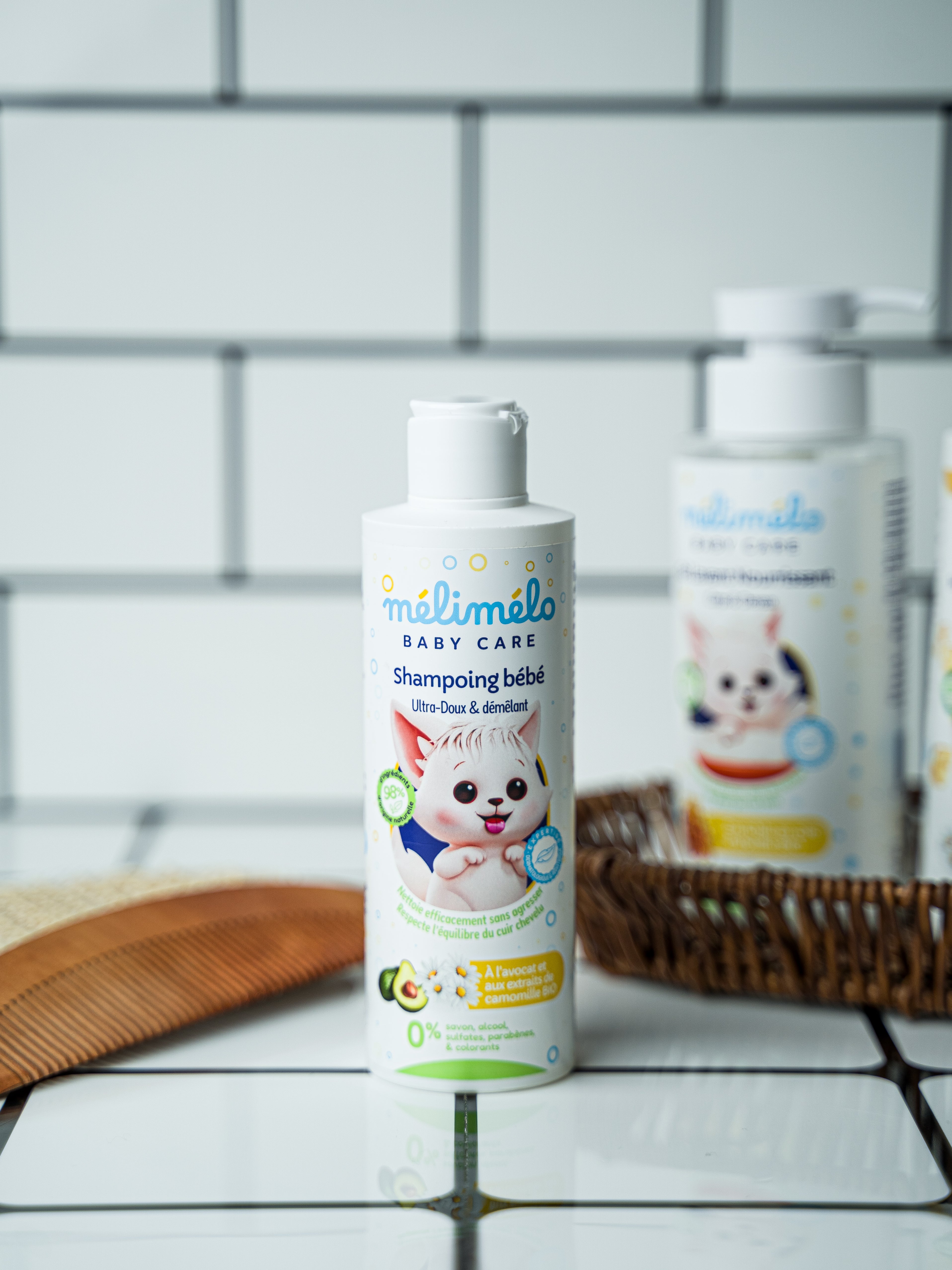 Shampooing bébé ultra-doux et démêlant