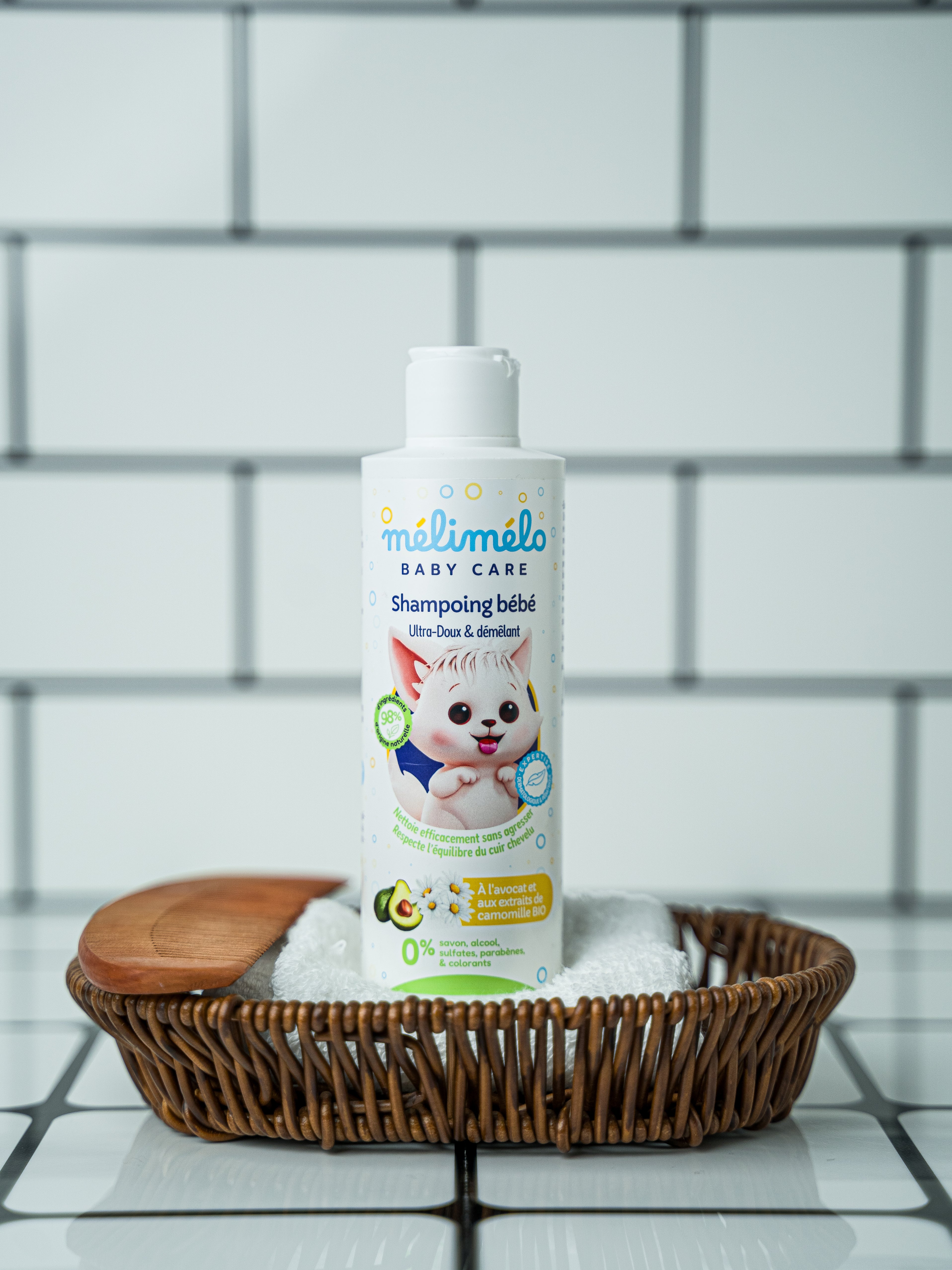 Shampooing bébé ultra-doux et démêlant